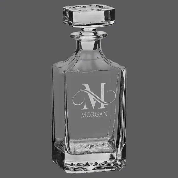 750mL square decanter with stopper in gift box, customizable for corporate... from ASI 72657 Active Life Promo / Apres Ski Active Life