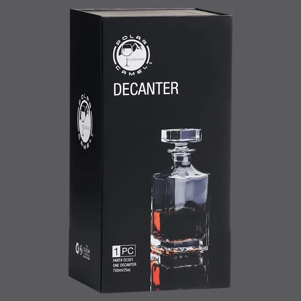 750mL square decanter with stopper in gift box, customizable for corporate... from ASI 72657 Active Life Promo / Apres Ski Active Life