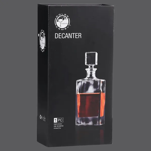 810mL glass decanter with stopper, customizable with logo or monogram, in... from ASI 72657 Active Life Promo / Apres Ski Active Life