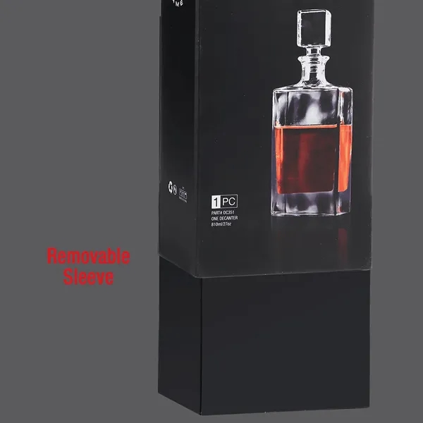 810mL glass decanter with stopper, customizable with logo or monogram, in... from ASI 72657 Active Life Promo / Apres Ski Active Life