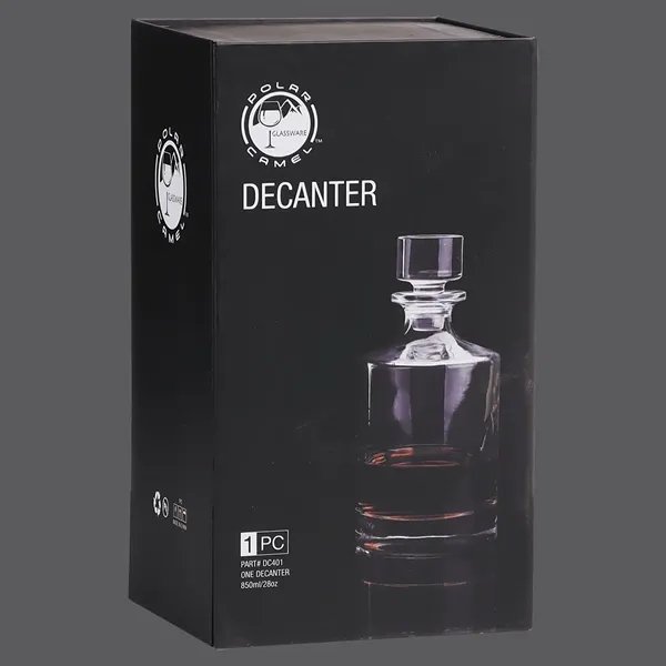 Custom 850ml glass decanter with gift box, ideal for engraving and... from ASI 72657 Active Life Promo / Apres Ski Active Life
