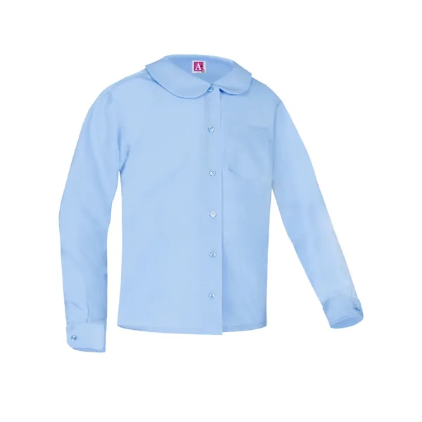 A+ Uniforms Woven Shirts - Girls' Peter Pan Long Sleeve B...... from ASI 86018 Scrub Authority