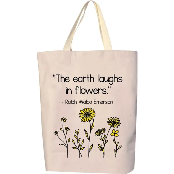 Tall tote bag made of durable 10 oz. natural canvas fabric.... from ASI 31260 AdCapitol