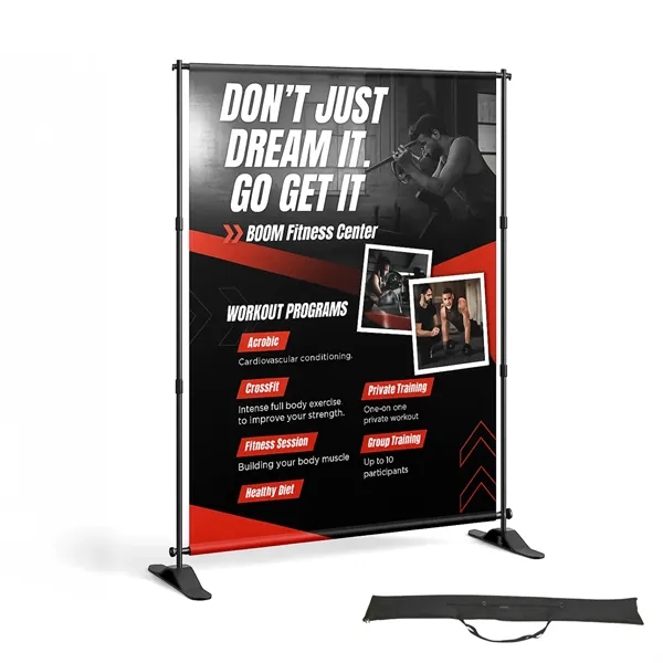 6ft x 8ft Portable Full Color Adjustable Display Kit - Graphic,... from ASI 94105 Visual Textile Resource