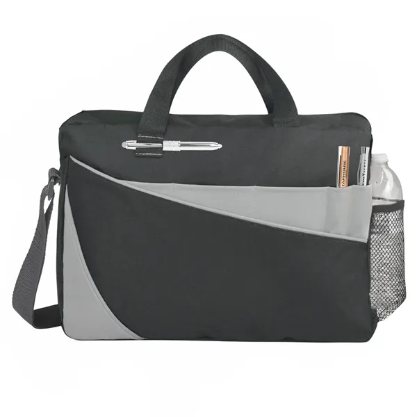 Business briefcase, stylish with colorful accents.... from ASI 46755 Cosmo Promos