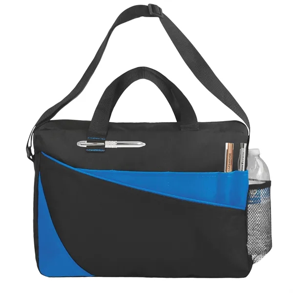 Business briefcase, stylish with colorful accents.... from ASI 46755 Cosmo Promos