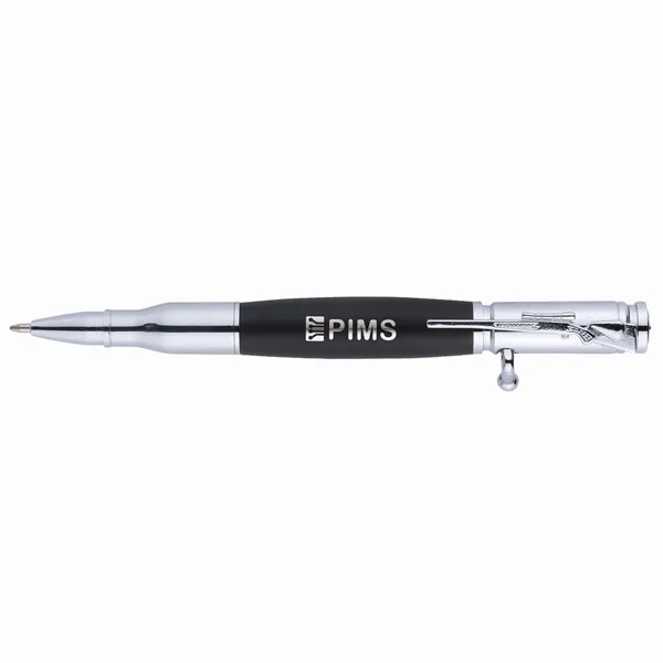 Bullet Brass Push-Lock Ballpoint Pen... from ASI 46755 Cosmo Promos