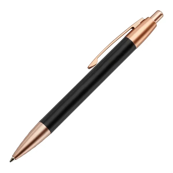 Metal ballpoint pen with rose gold trim.... from ASI 84592 St Regis Group