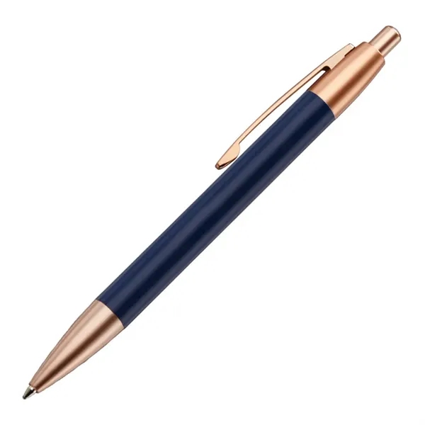 Metal ballpoint pen with rose gold trim.... from ASI 84592 St Regis Group