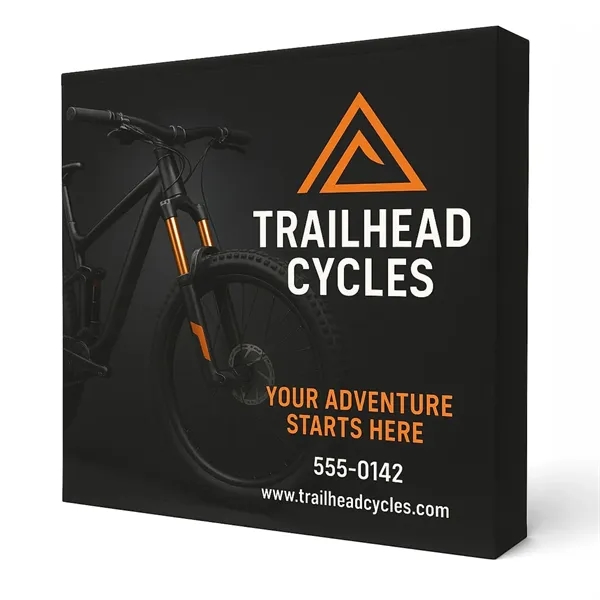 Seamless pop-up display with tool-free setup and a reusable fabric graphic... from ASI 94105 Visual Textile Resource