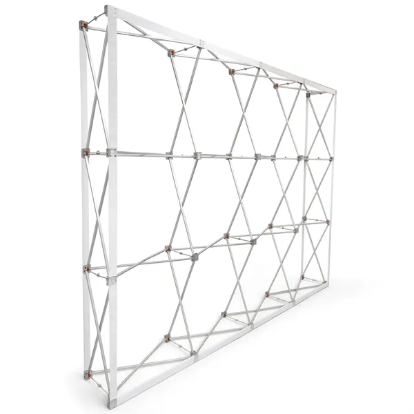 Seamless pop-up display with tool-free setup and a reusable fabric graphic... from ASI 94105 Visual Textile Resource