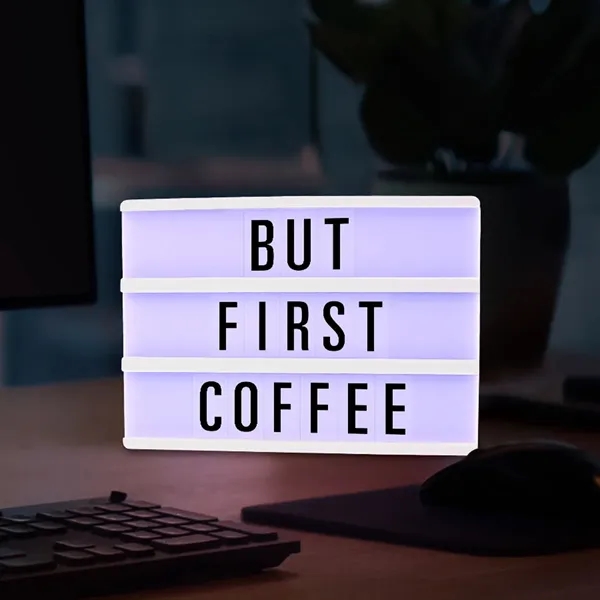 6" x 4" Mini Cinema Marquee USB LED Lightbox; Blank and... from ASI 34194 ALightPromos