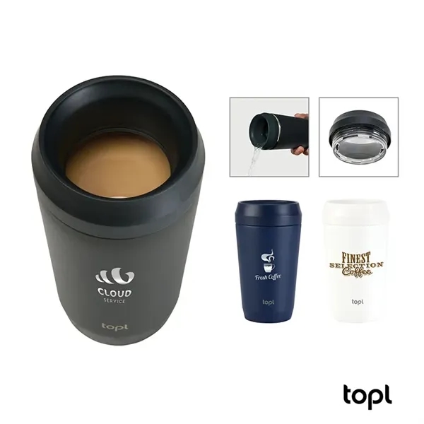 TOPL® 12 oz. Double Wall, Recycled Stainless Steel 360deg...... from ASI 67866 Logomark/Valumark