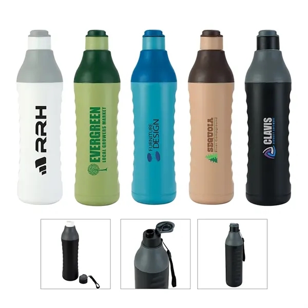 Hush 26 oz. Double Wall Polypropylene Water Bottle... from ASI 67866 Logomark/Valumark
