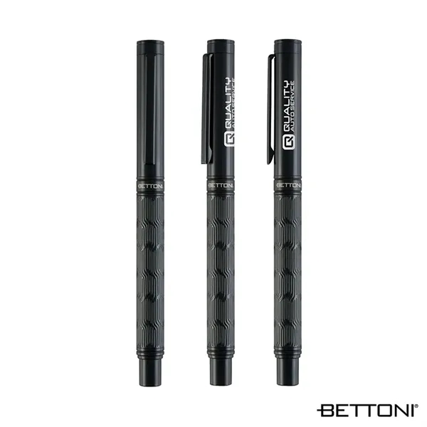 Bettoni® Torino Brass Cap-Off Rollerball Pen... from ASI 67866 Logomark/Valumark