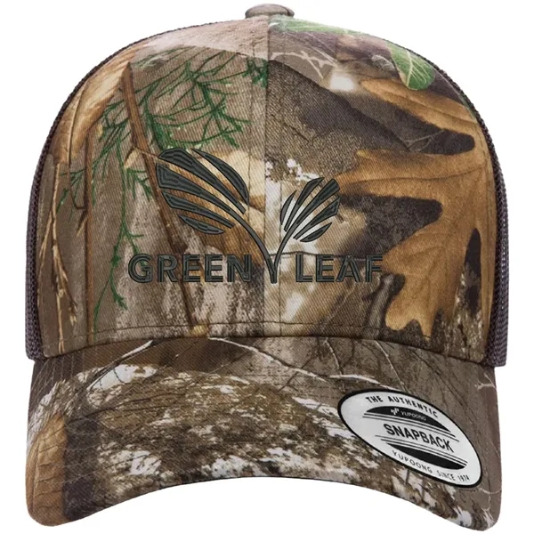 Yupoong 6606CA YP Classics Camo Retro Trucker Hat with leatherette patches... from ASI 74601 Calico