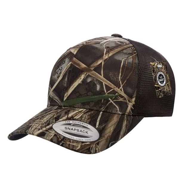 Yupoong 6606CA YP Classics Camo Retro Trucker Hat with leatherette patches... from ASI 74601 Calico