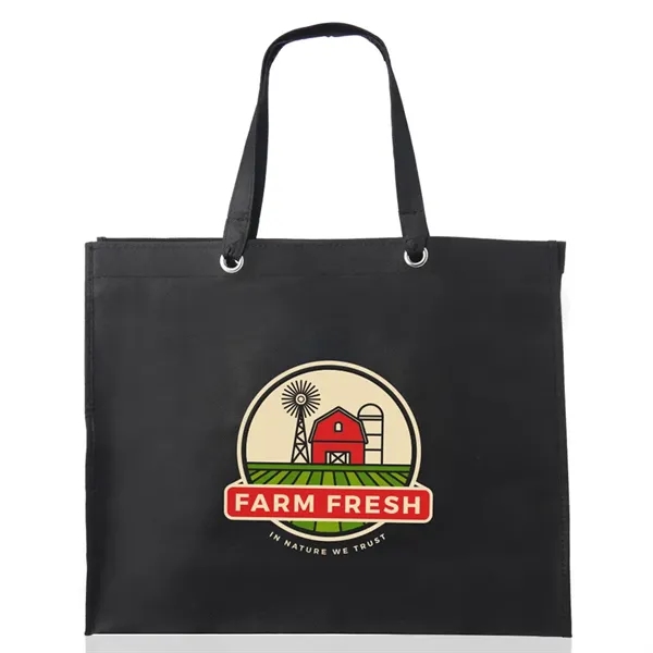 Non-woven tote bag with 5" gusset and comfortable carry straps.... from ASI 39552 BEL Promo
