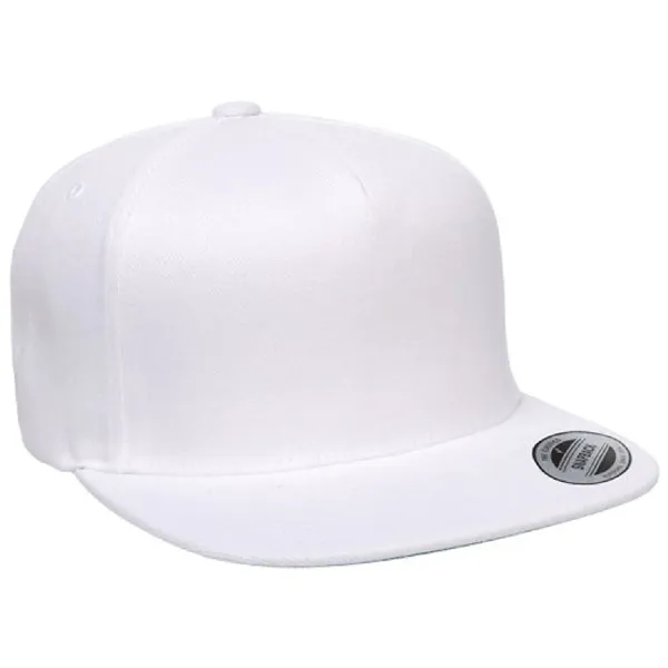 Yupoong 5089M YP Classics Five-Panel Wool Blend Snapback Hat with embroidery... from ASI 74601 Calico