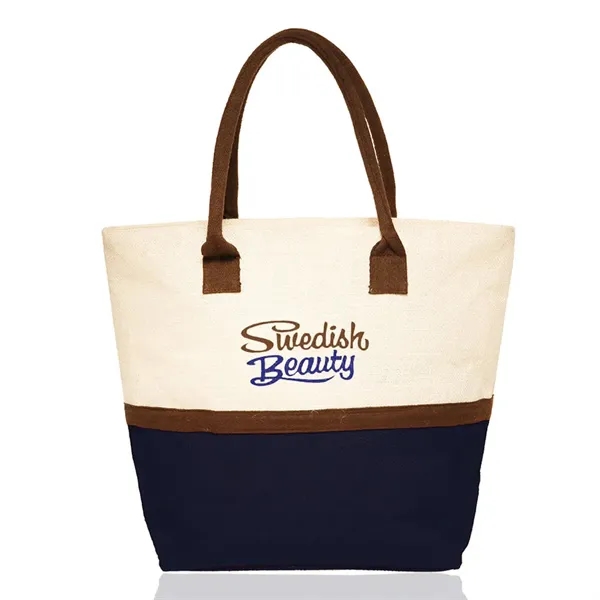 Two tone jute tote bag.... from ASI 39552 BEL Promo