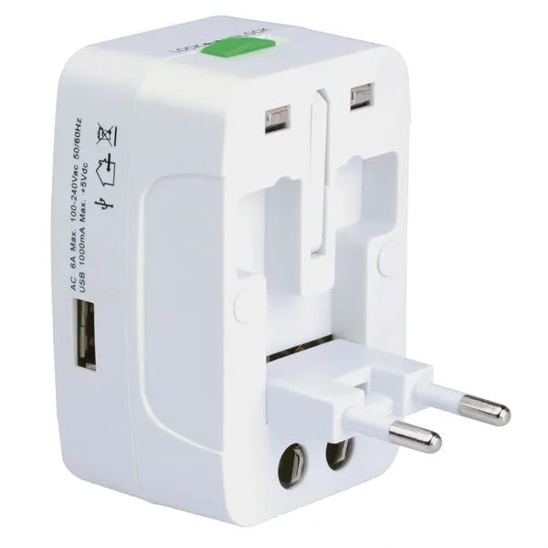 Universal Travel Adapter with USB Port.... from ASI 46755 Cosmo Promos