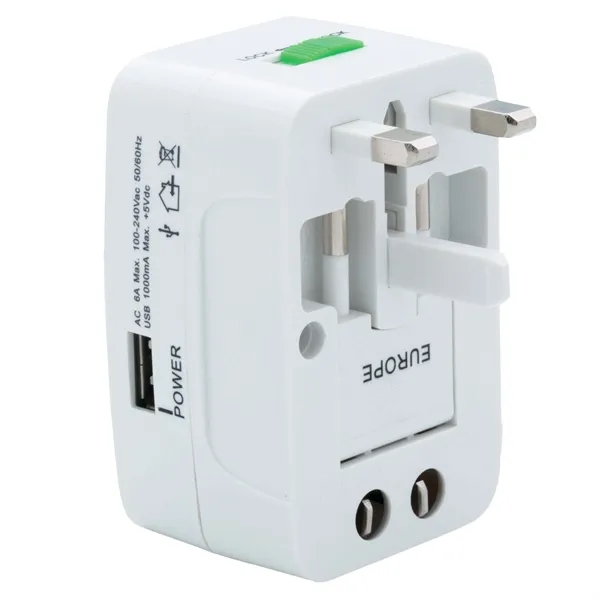 Universal Travel Adapter with USB Port.... from ASI 46755 Cosmo Promos