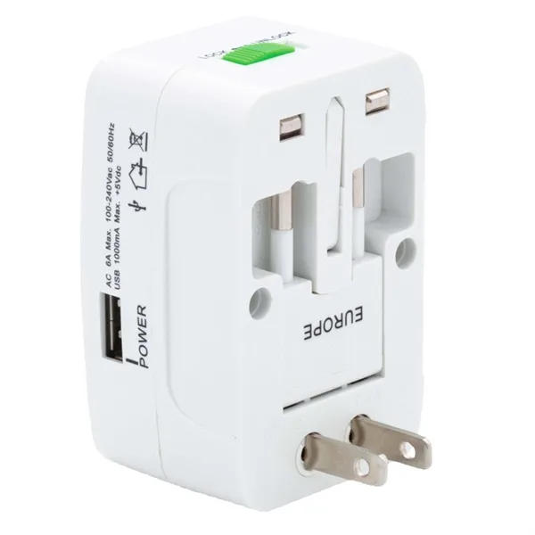 Universal Travel Adapter with USB Port.... from ASI 46755 Cosmo Promos