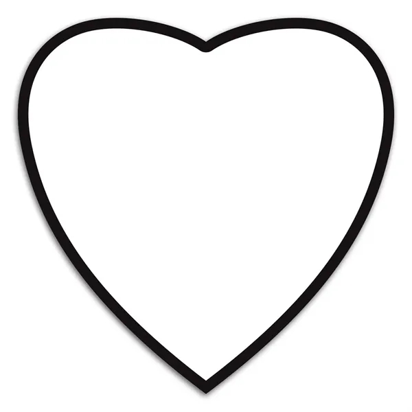 Heart shaped memo board with write-on/wipe-off surface, wet erase pen, clip... from ASI 68507 The Magnet Group / Magnet LLC™