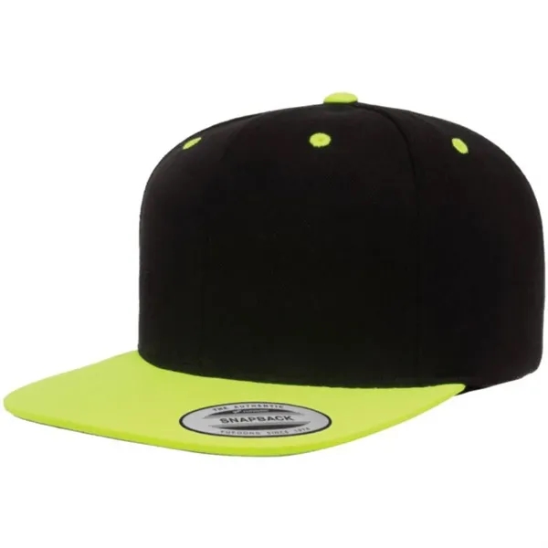 Yupoong 6089M YP Classics Premium Flat Bill Snapback Hat with embroidery... from ASI 74601 Calico