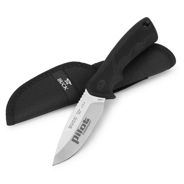Fixed-blade hunting knife has a large, hand-sharpened clip blade at 6"... from ASI 46170 Compass Industries Inc
