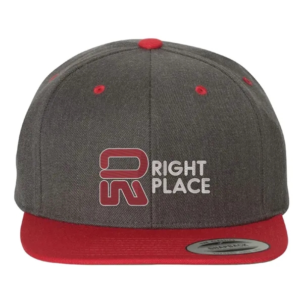 Yupoong 6089M YP Classics Premium Flat Bill Snapback Hat with embroidery... from ASI 74601 Calico