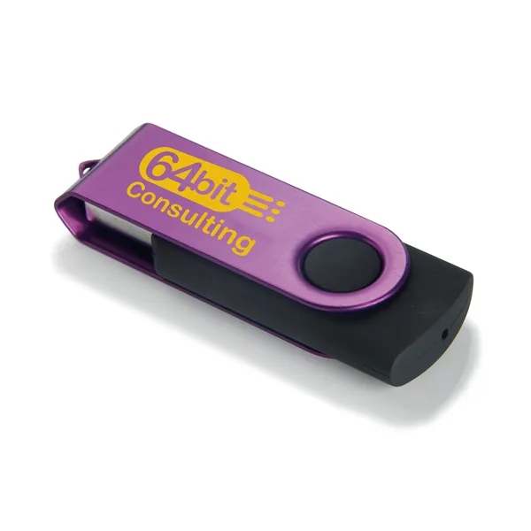 4 GB Color Accent Folding USB 2.0 Flash Drive... from ASI 40480 Koozie Group