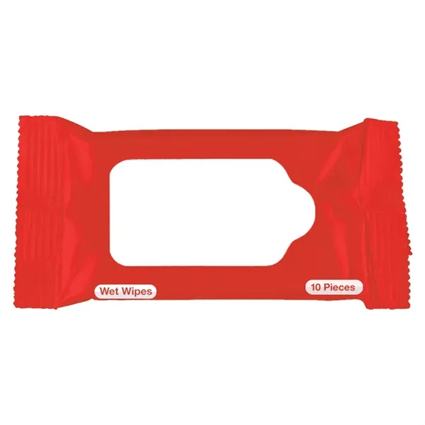 Wet Wipe Packet.  Contains 10 Wipes.  Meets FDA Requirements.... from ASI 61125 Hit Promotional Products / Hit®