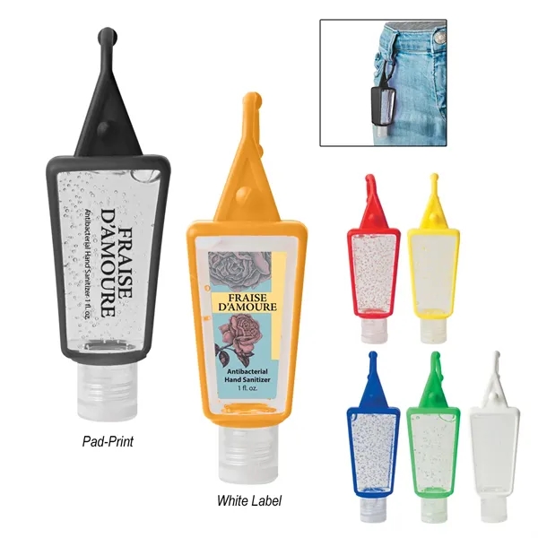 1 oz. Hand Sanitizer in Silicone Holder.  Lightly Scented. ... from ASI 61125 Hit Promotional Products / Hit®