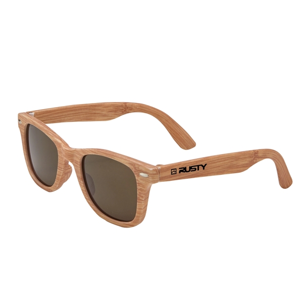 Woodgrain sunglasses that feature dark, ultraviolet protective lenses with UV400 rating.... from ASI 52840 Evans Manufacturing
