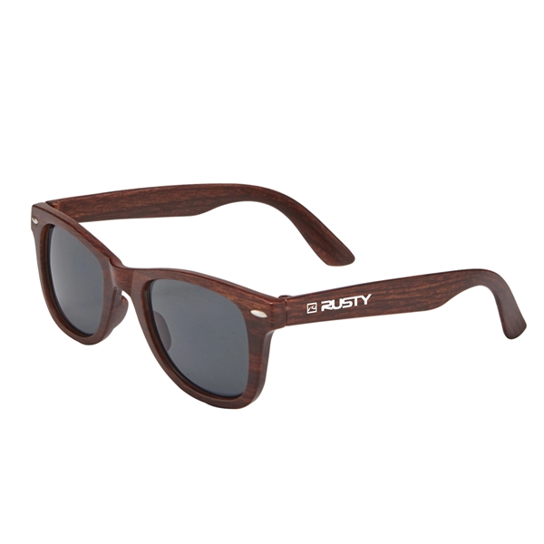 Woodgrain sunglasses that feature dark, ultraviolet protective lenses with UV400 rating.... from ASI 52840 Evans Manufacturing