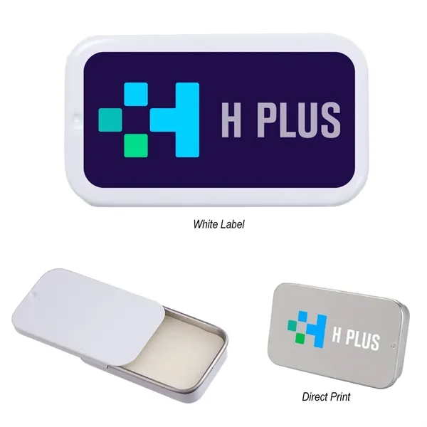 Tin of lip of moisturizer with slider lid.... from ASI 61125 Hit Promotional Products / Hit®