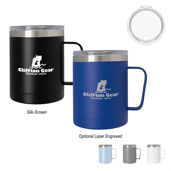 12 oz. double wall stainless steel mug with a powder coated... from ASI 61125 Hit Promotional Products / Hit®