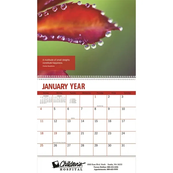 2026 Inspiration Wall Calendar - Spiral... from ASI 61125 Hit Promotional Products / Hit®