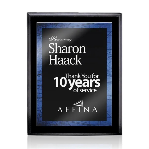 Farnsworth/Caprice Plaque - Black/Blue 8"x10"... from ASI 84592 St Regis Group / St Regis