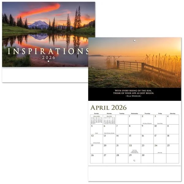 Inspirations Stapled Wall Calendar... from ASI 61125 Hit Promotional Products / Hit®
