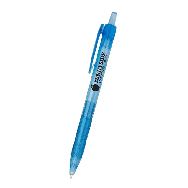 Plunger action ballpoint pen with transparent barrel.... from ASI 61125 Hit Promotional Products / Hit®