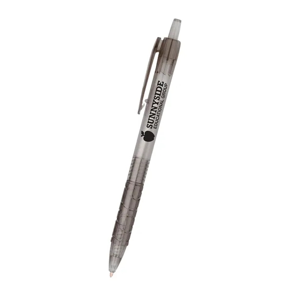 Plunger action ballpoint pen with transparent barrel.... from ASI 61125 Hit Promotional Products / Hit®