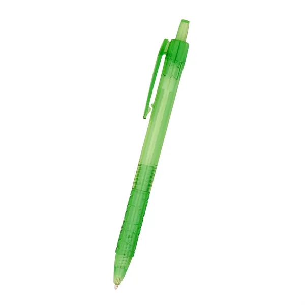 Plunger action ballpoint pen with transparent barrel.... from ASI 61125 Hit Promotional Products / Hit®
