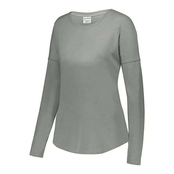 Augusta Sportswear Women's Lux Triblend Long Sleeve T-Shirt... from ASI 84358 S&S Activewear