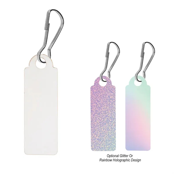 Rectangular shaped acrylic zipper pull with j-hook.... from ASI 61125 Hit Promotional Products / Hit®