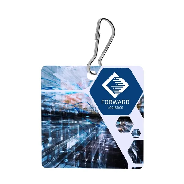 Square shaped acrylic zipper pull with j-hook for attaching.... from ASI 61125 Hit Promotional Products / Hit®