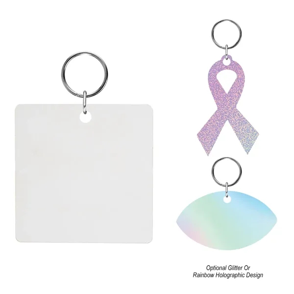 4" custom shaped acrylic key tag with split ring attachment.... from ASI 61125 Hit Promotional Products / Hit®