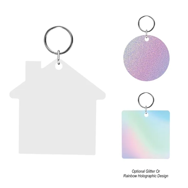 2" custom shaped acrylic key tag with split ring attachment.... from ASI 61125 Hit Promotional Products / Hit®