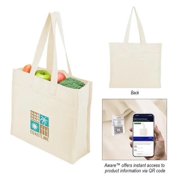 5" x 15" x 13" recycled cotton/polyester tote bag with 26.75"... from ASI 61125 Hit Promotional Products / Hit®